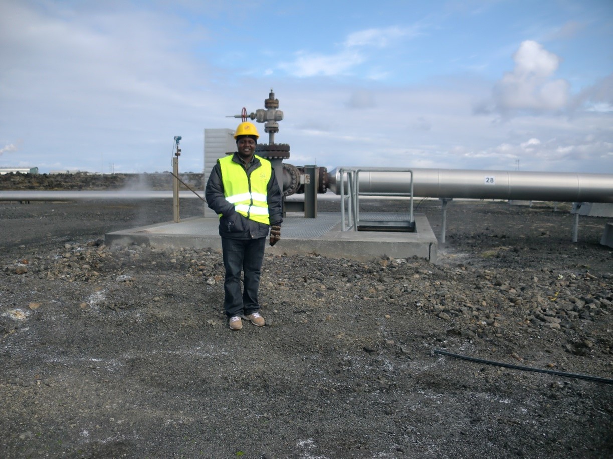 Field visit to one of the geothermal wells in Iceland