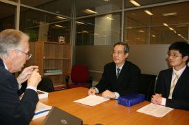 Director Ingvar Birgir Fridleifsons, Ambassador Su Ge and Li Qinping of the Embassy of P.R. China