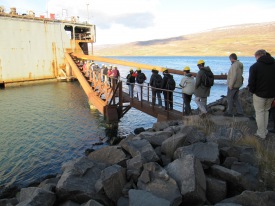 Fellows visiting Slippurinn in Akureyri