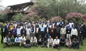 Participants and lecturers of the short course at Sopa Lodge by Lake Naivasha, Kenya