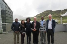Dr Malone with the UNU-GTP Fellows and Director