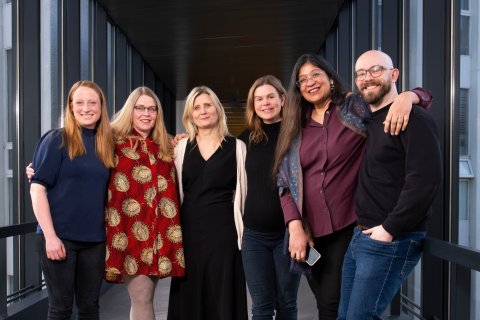 The GRÓ GEST Team 2018-2024, from left: Védís Ólafsdóttir, Guðrún Eysteinsdóttir, Irma Erlingsdóttir, Anna Guðrún Aradóttir, Giti Chandra, and Thomas Brorsen Smidt