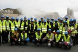 Participants at the Svartsengi geothermal CHP plant