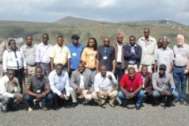 Participants and lecturers in Olkaria, Kenya