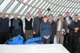 The Estonian delegation with staff of the UNU-FTP. Hannes Ulmas is third from left