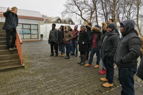 2018 FTP fellows on a site visit to Holar, Northern Iceland