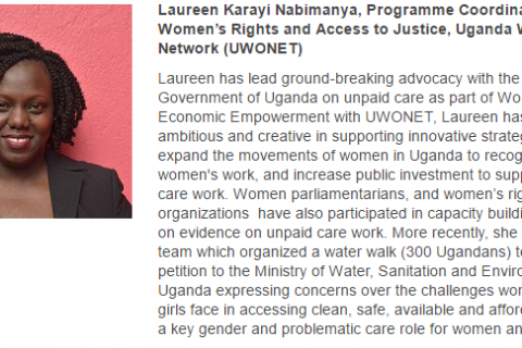 Laureen Karayi Nabimanya, Programme Coordinator, Women’s Rights and Access to Justice, Uganda Women’s Network (UWONET)
