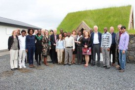 UNU Rector, Dr Malone, with UNU fellows in Iceland