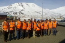 Study tour participants at Promens in Dalvik
