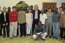 Professor Bjorndal with the UNU fellows and the UNU-FTP director Dr. Tumi Tomasson